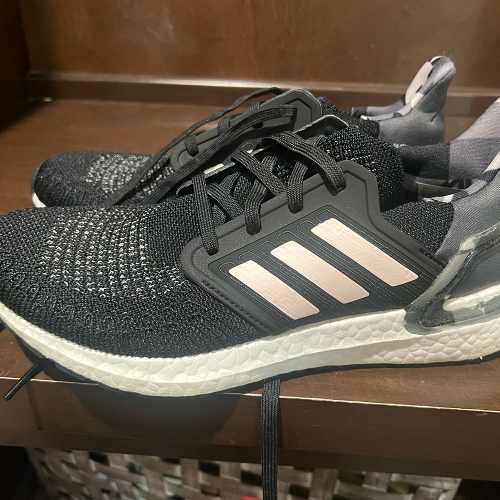 Adidas Ultraboost 20 (FV8349) Black Pink Tint Running Shoes Sneakers Women’s 9